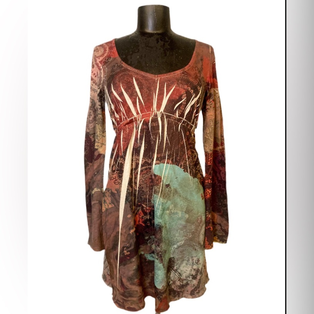 Disorderly Conduct Multicolor Long Sleeve Dress